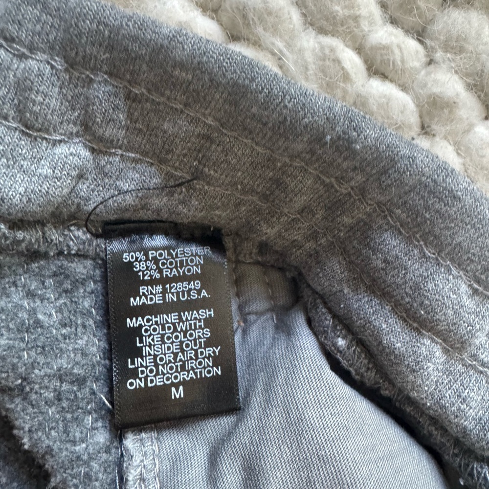 Aviator Nation Gray 5- Strip Wide-Leg Sweatpants size M. New without tags. - Picture 7 of 7
